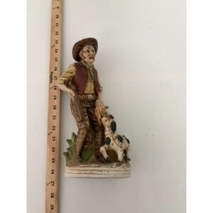 vt ardco porcelain hunter figurine with dog